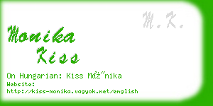 monika kiss business card